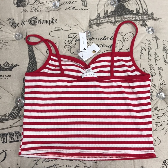 🎁 Topshop Stripe Crop Tank - Picture 8 of 9